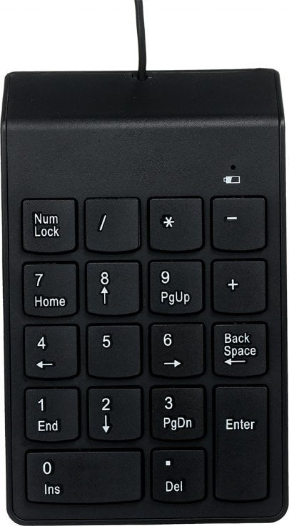 Tastierë Gembird KPD, numerike, me kabllo, US, e zezë