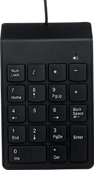 Tastierë Gembird KPD, numerike, me kabllo, US, e zezë