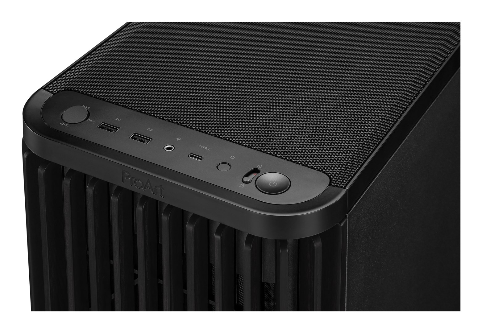 Kuti PC ASUS ProArt PA401 Wood Edition, Mid Tower, xham i temperuar, e zezë