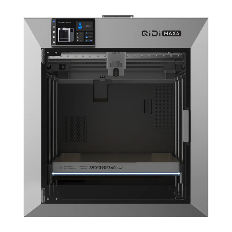 Printer 3D QIDI Tech Max4, vëllim printimi 390×390×340 mm, dhomë e ngrohur 65°C, gri