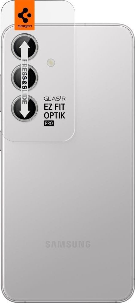 Mbrojtëse kamerë Spigen Glas tR Optik Pro, 2 copë, për Samsung Galaxy S24+, gri mermeri