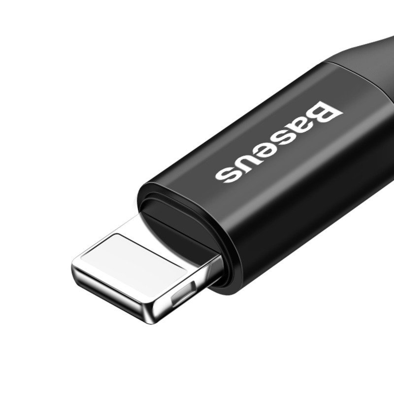 Kabllo USB Baseus CALSR-01, USB-A në Lightning, 1 m, i zi
