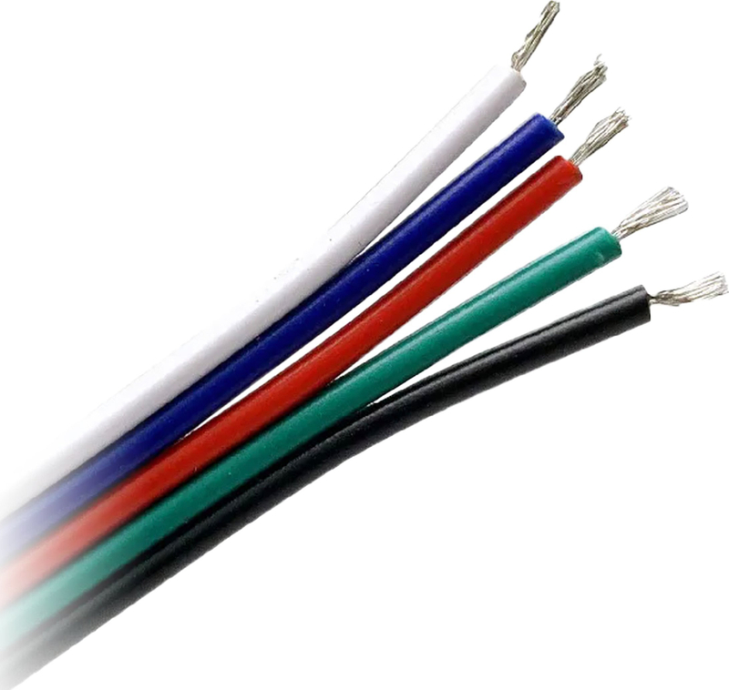 Kabëll LED Adviti AD TL 6498 RGBW, 5x0.35mm², 25m, shumëngjyrësh