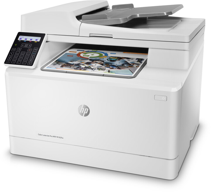 Printer HP LaserJet Pro MFP M183fw, i bardhë