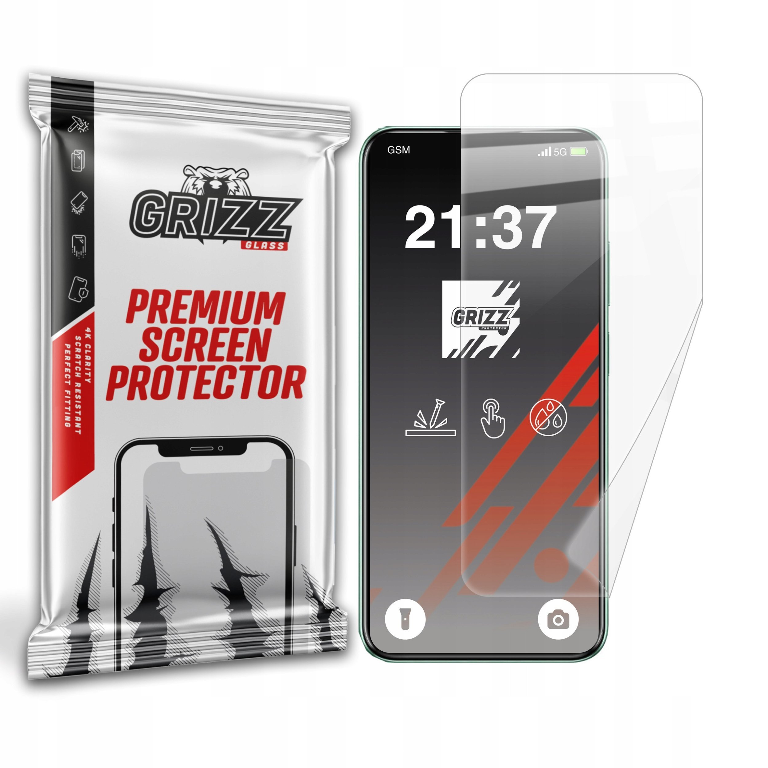 Film mbrojtës keramik Grizz CeramicFilm për Infinix Hot 50 4G, transparencë e lartë, rezistent ndaj gërvishtjeve