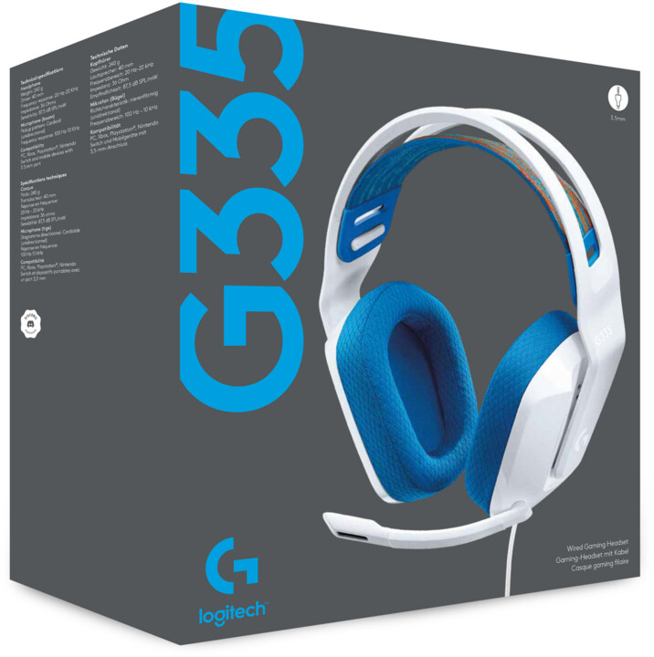 Kufje Logitech G335, të bardha