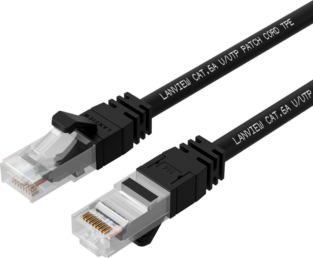 Kabllo rrjeti Lanview LV-UTP6A03B, Cat6A, 3m, S/FTP, e zezë