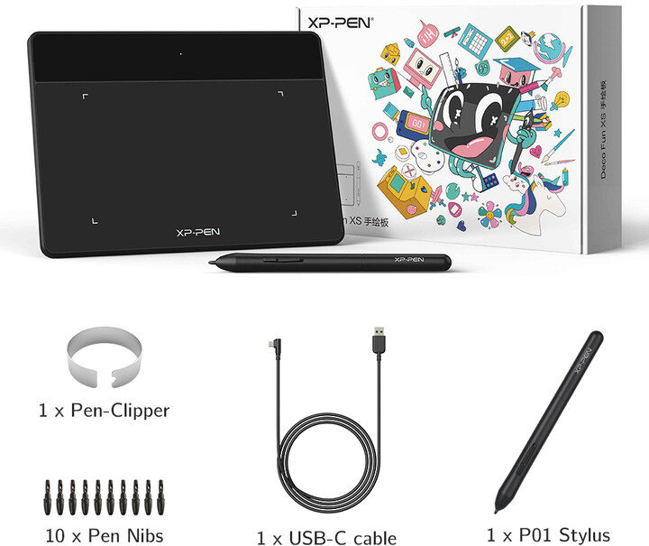 Графички таблет XP-PEN Deco Fun XS, црна