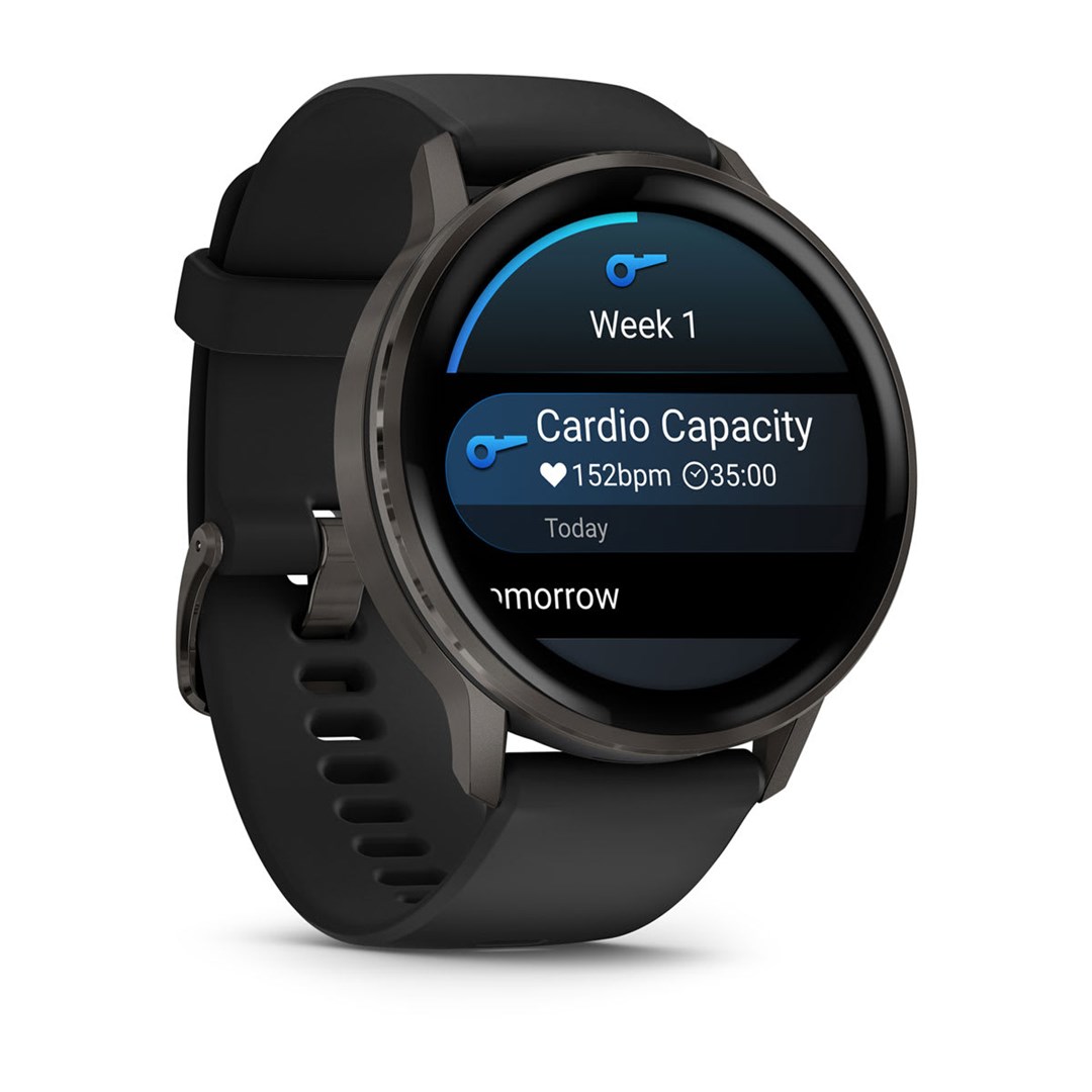 Ora inteligjente Garmin Venu 4, 45mm, rrip silikoni, e zezë