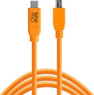 Kabllo Tether Tools USB-C CUC2415, 4.6 m, portokalli