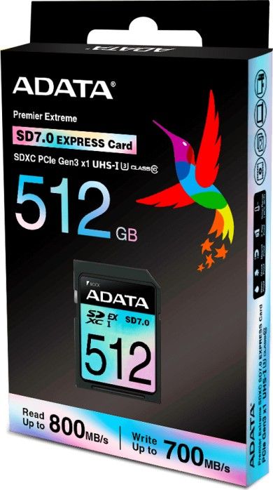 Kartë memorie ADATA Extreme SDXC, 512GB, Class 10 UHS I U3 V30
