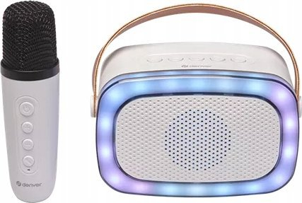 Kutinë zëri Denver BTM-610, Bluetooth, mikrofon pa tel, me drita LED, e zezë
