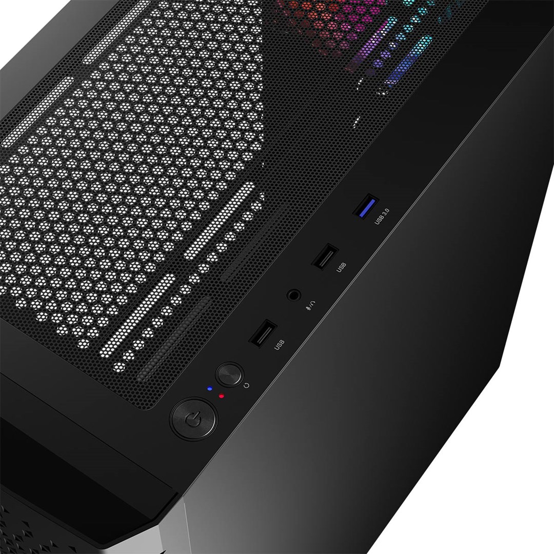 Kutia kompjuterike Logic Concept Aramis, MIDI Tower, ARGB, e zezë