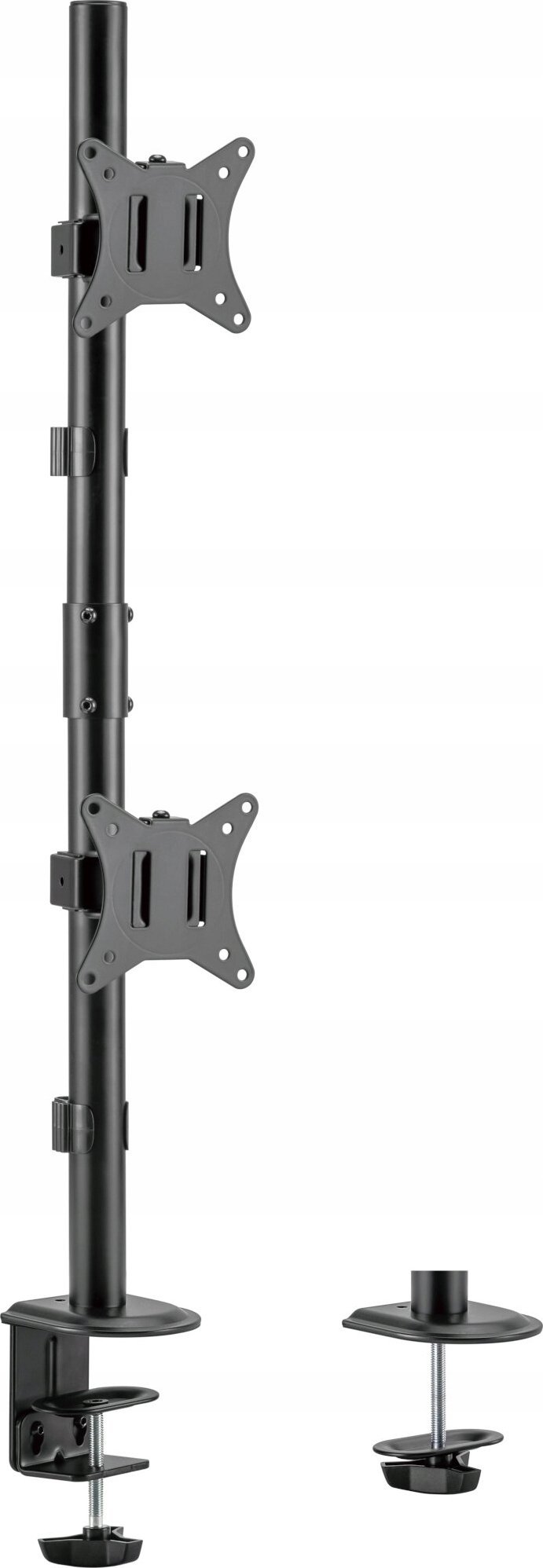 Mbajtëse tavoline për monitorë Gembird MA-D2-02, për 2 monitorë 17"-32", rrotullim dhe anim, e zezë