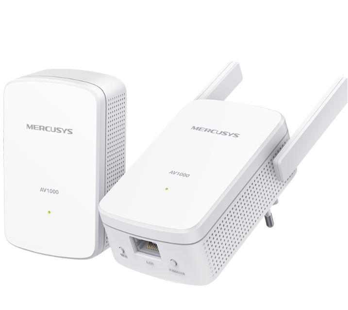 Adapter powerline Mercusys MP510, 1000Mbps, port Gigabit Ethernet, i bardhë