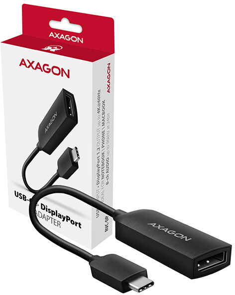 Kabllo AXAGON RVC-DP, USB-C - DisplayPort, 4K / 60Hz