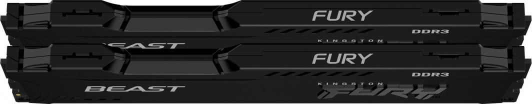 Memorie Kingston Fury Beast, DDR3, 16 GB, 1866 MHz, CL10, KF318C10BBK2/16