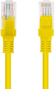 Kabllo patchcord Lanberg Cat.6, pa mbrojtje, 15m, e verdhë