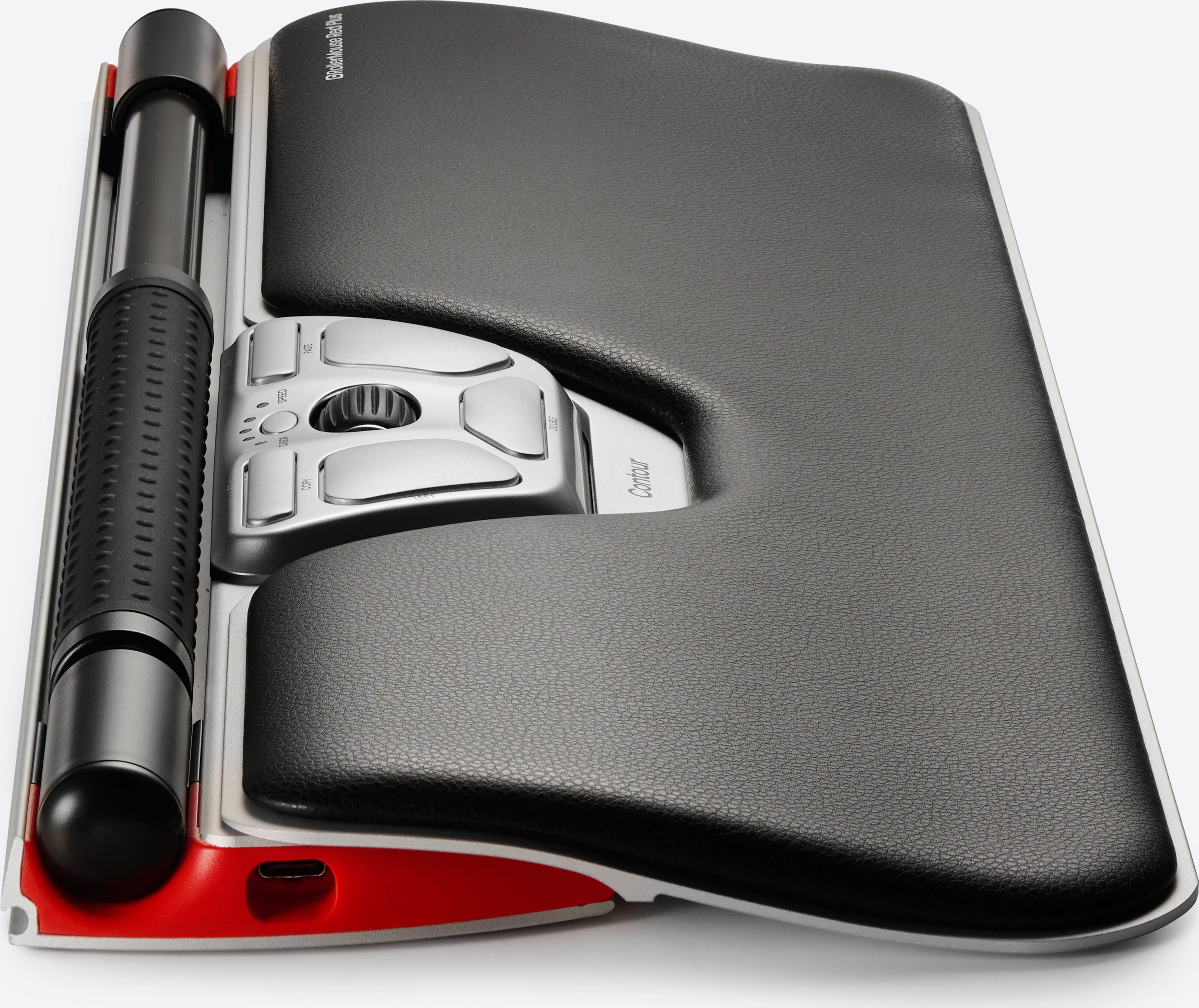 Maus ergonomik Contour RollerMouse Red Plus, 7 taste, me kabëll, argjendtë