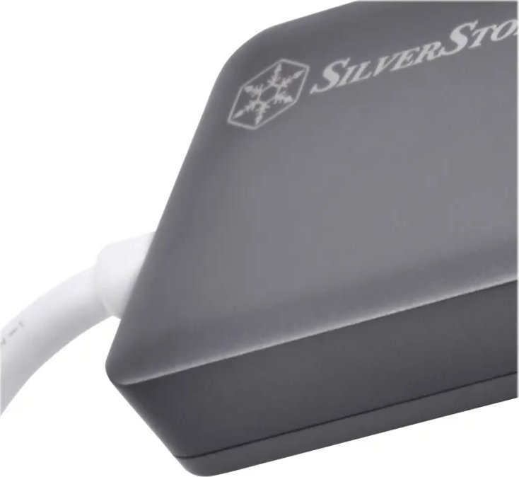 Adapter USB C Silverstone SST EP14C, USB 3.1 Gen1 në HDMI, 3x USB A 3.1 Gen1, gri