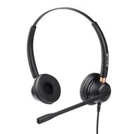 Kufje me kabllo TELLUR Voice 520N, stereo, mikrofon me anulim zhurme, të zeza