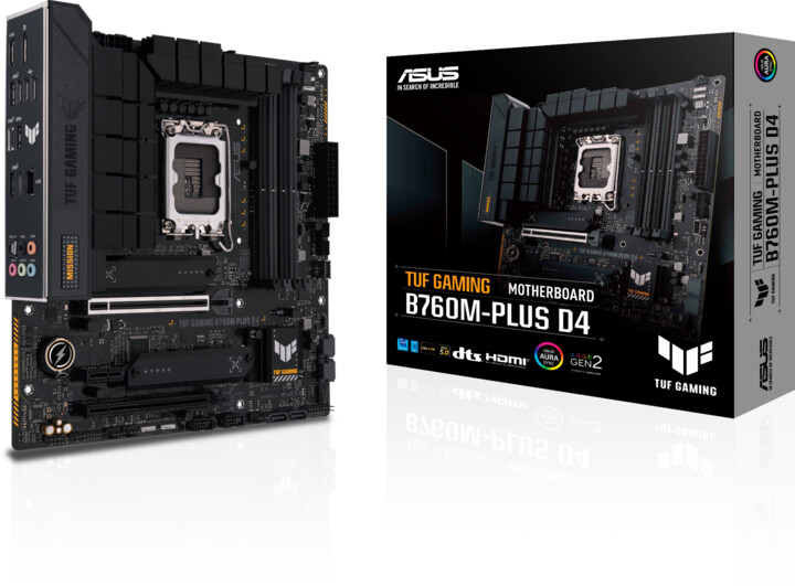 Матична плоча ASUS TUF GAMING B760M-PLUS D4 (DDR4) - Intel B760