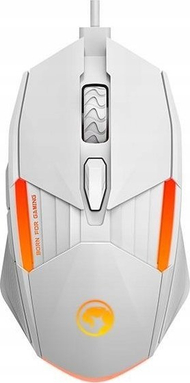 Mouse lojërash Marvo M291, me kabllo, 6400 DPI, i bardhë