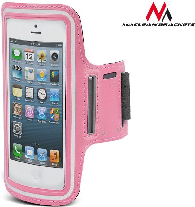 Mbajtës celulari për vrapim Maclean 4.8'', rozë 