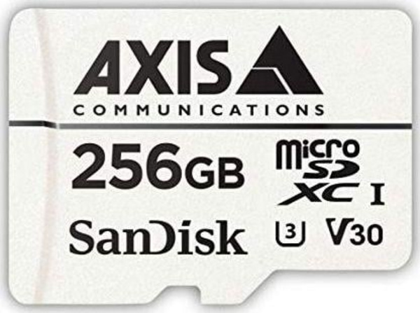 Kartë memorie AXIS Surveillance MicroSDXC 256GB, Class 10 UHS I U3 V30