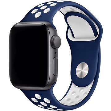 Rrip për Apple Watch Eternico Sporty, 38mm 41mm, Cloud White dhe blu