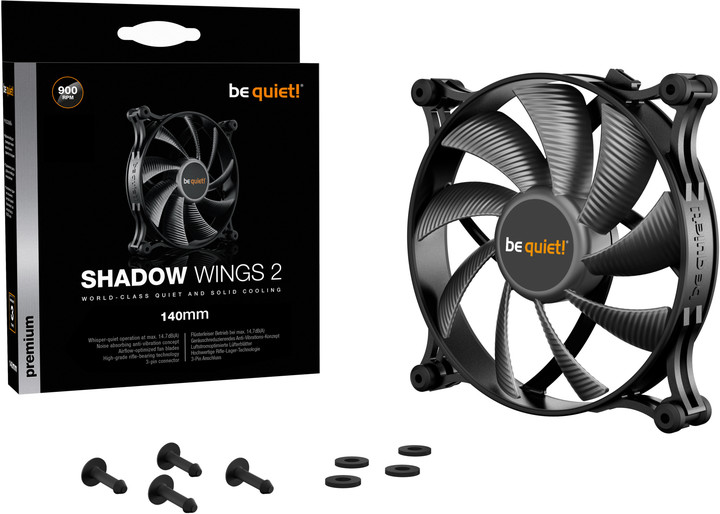 Flutur ftohëse, Be quiet! Shadow Wings 2, 140mm