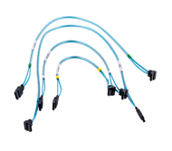 Set kabllosh SATA SuperMicro CBL-0186L, 0.23m, blu