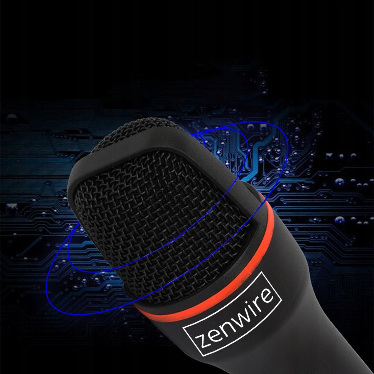 Mikrofon studio kondenzator Zenwire ME4, USB C USB 3.0, ndriçim RGB