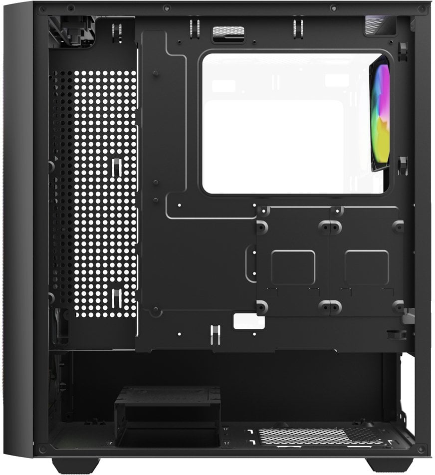 Kase PC gaming Savio Noctis Flow X1 RGB, ATX, me 4 ventilatorë RGB, e zezë