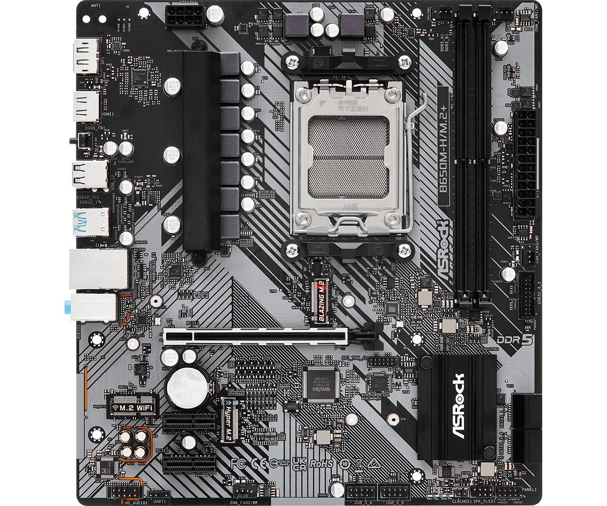 Pllakë amë ASRock B650M-H/M.2+