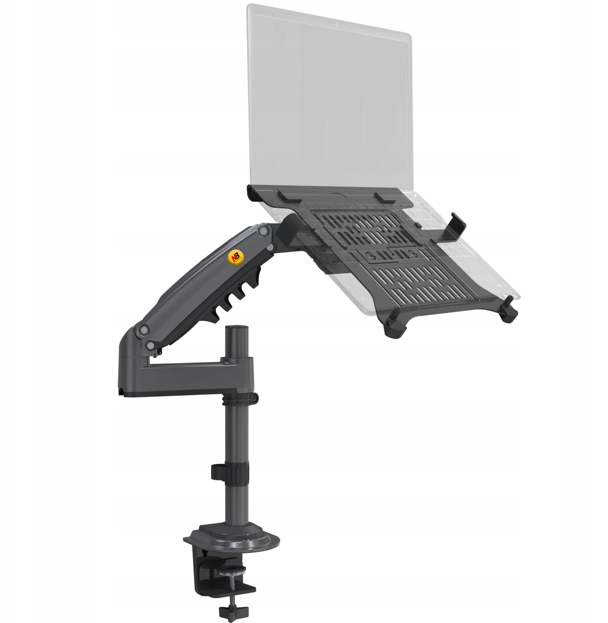 Mbajtëse tavoline për monitor dhe laptop NB H100 FP, rregullim 3D, deri 30" monitor 17" laptop, grafit
