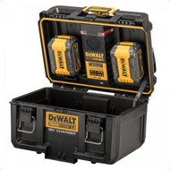 Kuti veglash Dewalt Toughsystem 2.0 DWST83471-QW, me karikues baterish, rezistente ndaj ujit, e verdhë