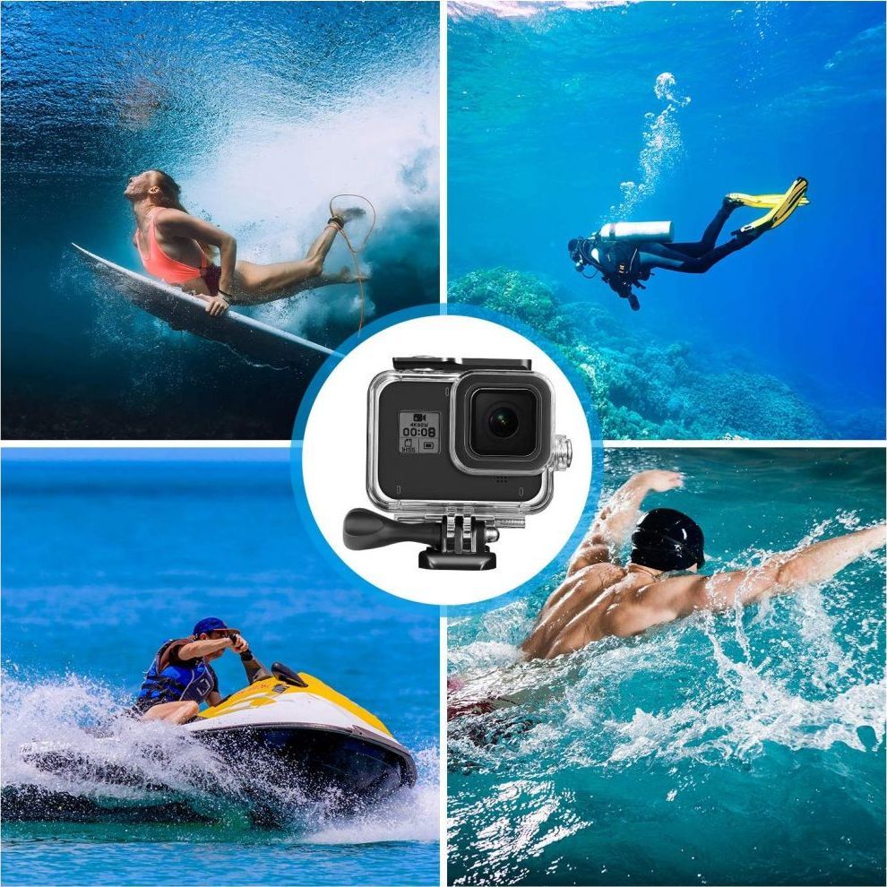 Këllëf i papërshkrueshëm nga uji Tech-Protect për Go Pro Hero, transparent