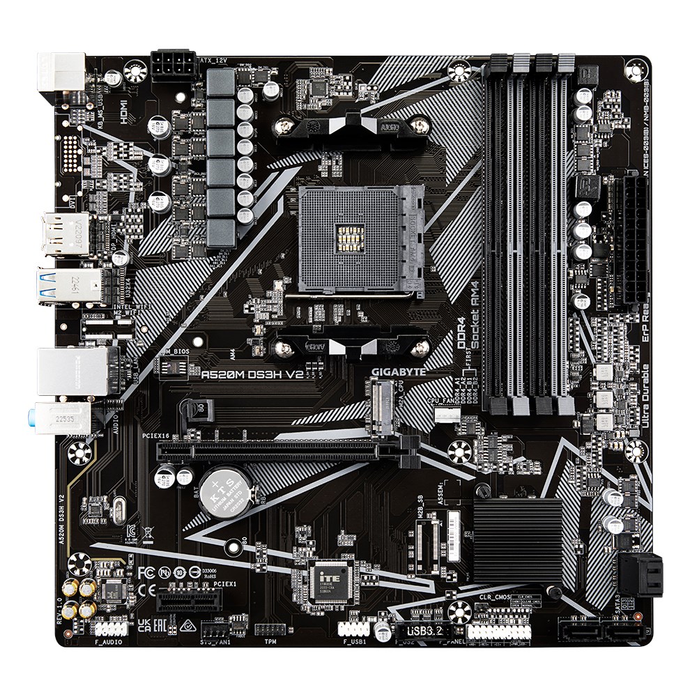 Pllakë amë Gigabyte A520M DS3H V2 (rev. 1.0) Socket AM4 micro ATX