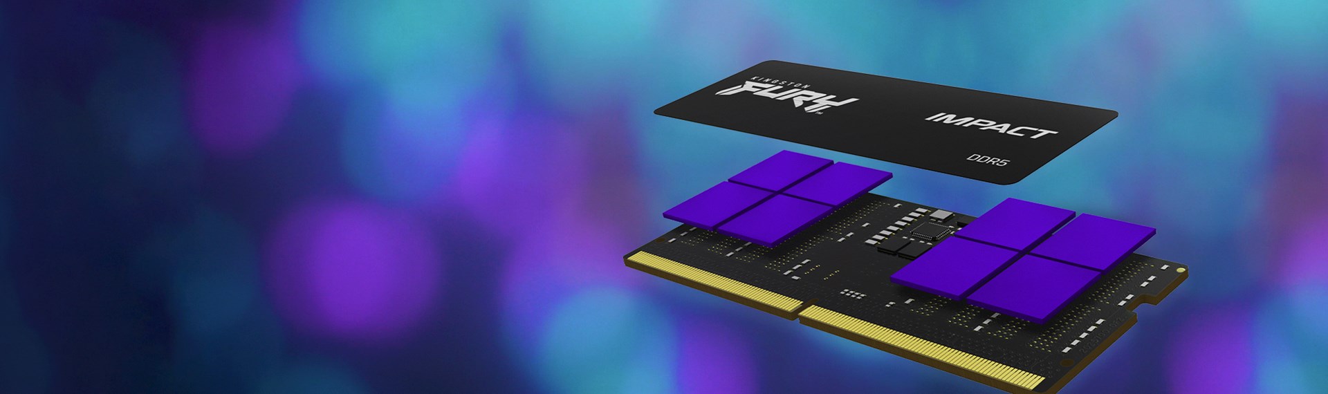 Memorie RAM Kingston FURY Impact, 32GB, DDR5, 5600MT/s, SODIMM, e zezë