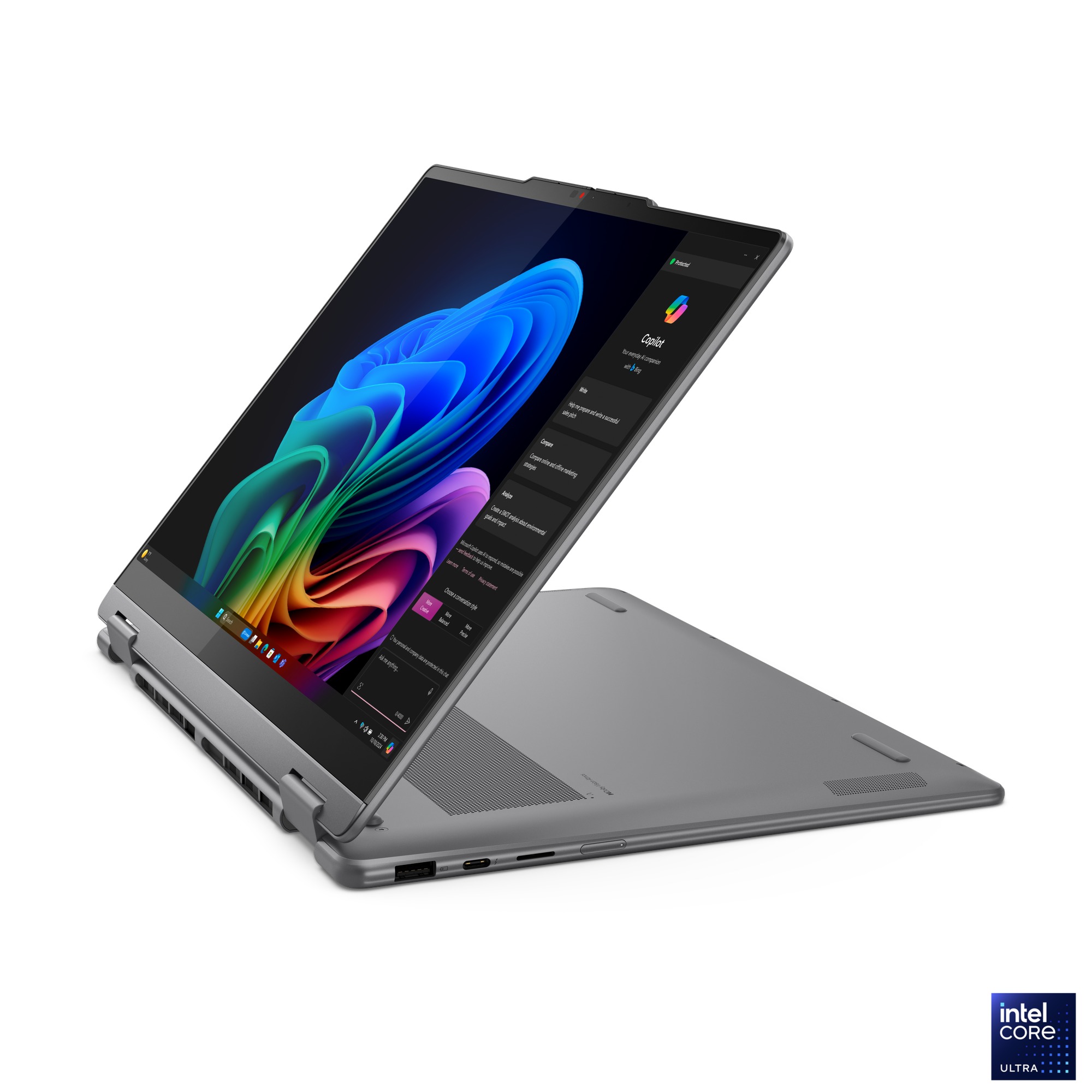 Laptop 2në1 Lenovo Yoga 7 14ILL10, Intel Core Ultra 7 256V, 14", 16GB RAM, 1TB SSD, Intel Arc 140V, i hirtë