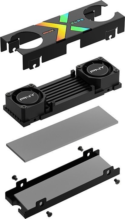 Disk SSD PNY CS3150 RGB,, 1TB, M.2 2280 PCI-E x4 Gen5 NVMe 2.0