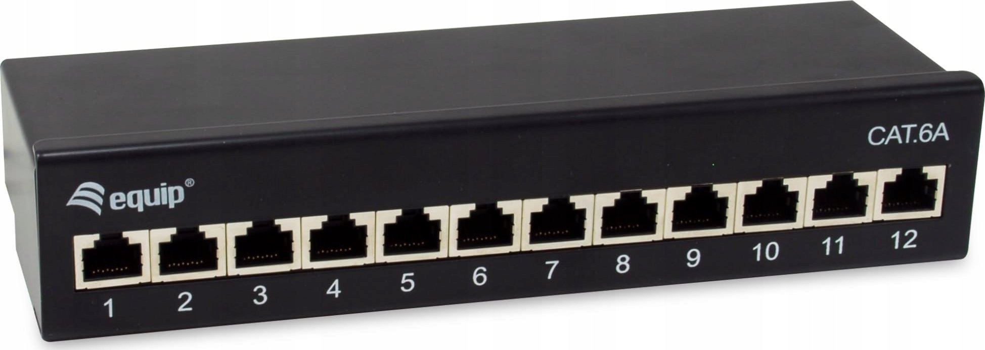 Patch panel LevelOne Equip 326622, 12 porta RJ45 Cat.6A, desktop 1U, i zi