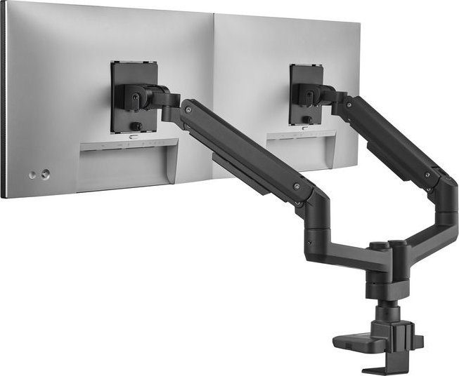 Krah tavoline për monitorë LevelOne Equip 650182, 17"-35", dy monitorë, i zi