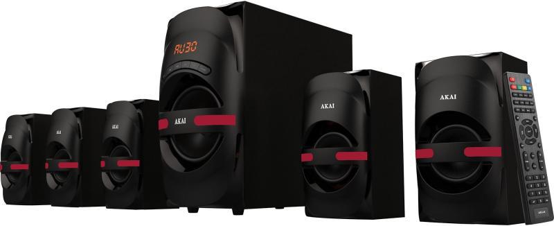 Sistem audio 5.1 Akai HT014A-5086F, 105W, Bluetooth USB SD, i zi
