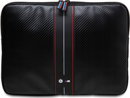 Mbështjellëse laptopi BMW Carbon and Red Stripe BMCS16COMSCAKR, 16", material rezistent, e zezë