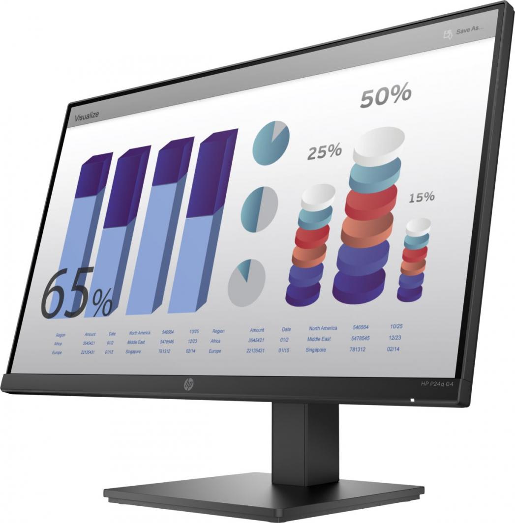 Monitor HP P24q G4 (8MB10AA#ABB), 24'', 60Hz, Class G, 2560 x 1440 (WQHD), IPS