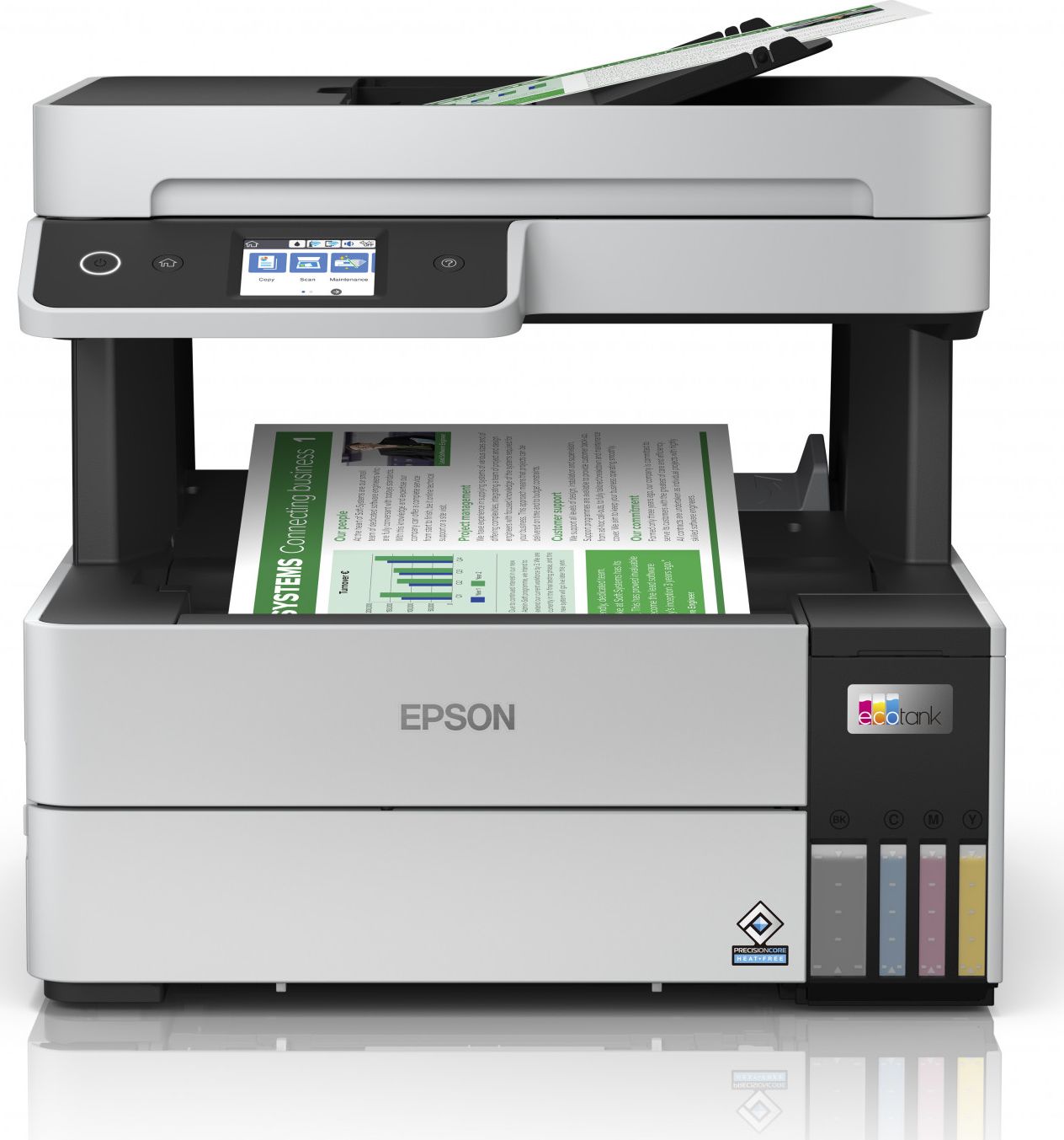 Pajisje multifunksionale Epson EcoTank L6460, A4, Wi‑Fi, gri