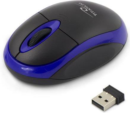 Maus Esperanza Titanum, wireless, USB, i zi dhe i kaltërt