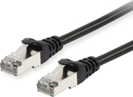 Kabllo rrjeti Equip Cat.6A S/FTP Patch, 0.15m, e zezë